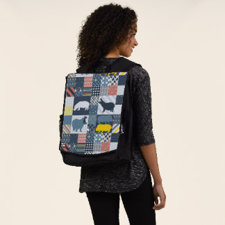 Mochila Hippos Quilted