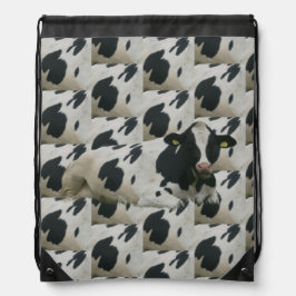 Mochila holandesa de vaca con estampado de vaca co
