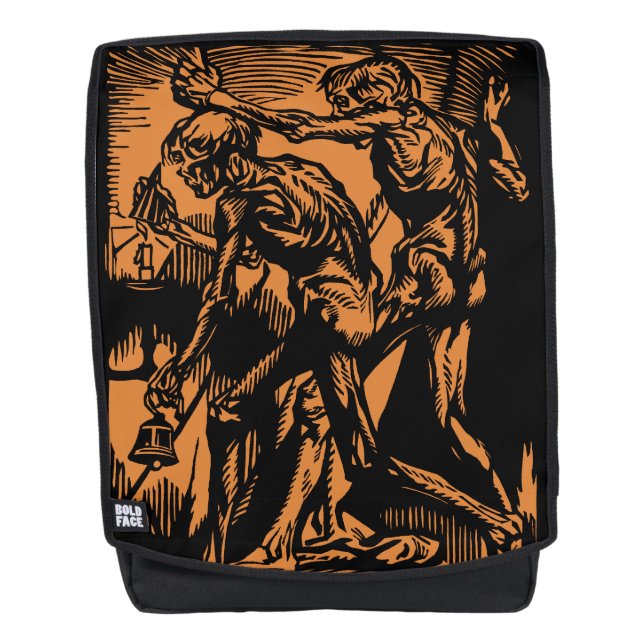 Mochila Horrores desconocidos de mineros muertos en Hallow (Anverso)