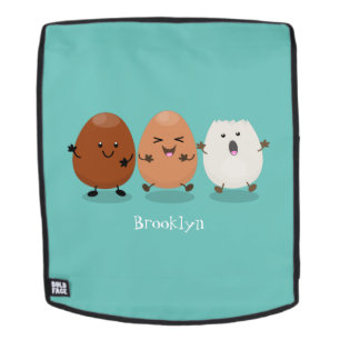 Mochila Huevos kawaii lindo ilustracion personalizado dive
