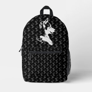 Mochila Husky Cachorro de Husky Siberiano Mochilas