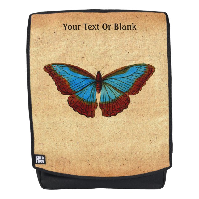 Mochila Ilustracion de mariposa de época (Anverso)