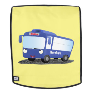 Mochila Ilustracion de personalizado de autobús moderno az
