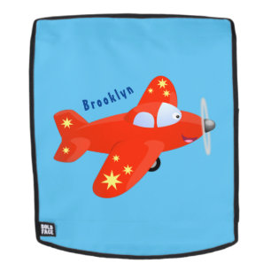 Mochila Ilustracion de personalizado de avión rojo con vue