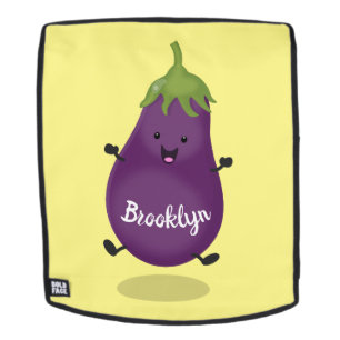 Mochila Ilustracion de personalizado de berenjenas de bere