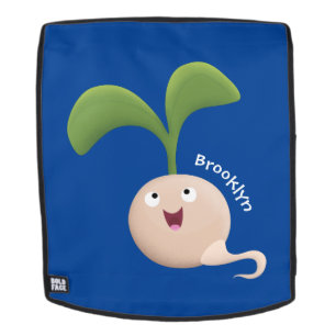 Mochila Ilustracion de personalizado de brote de semillas 