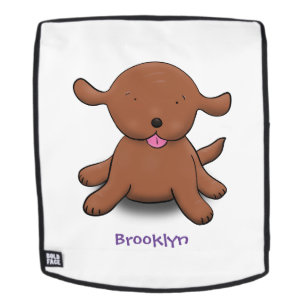 Mochila Ilustracion de personalizado de cachorro alegre