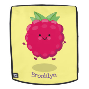 Mochila Ilustracion de personalizado de frambuesa alegre