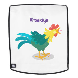 Mochila Ilustracion de personalizado de gallo de entrego g