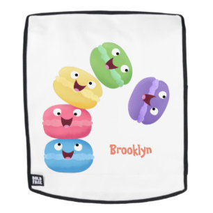 Mochila Ilustracion de personalizado de macarons graciosos
