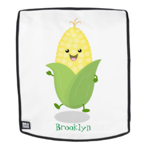 Mochila Ilustracion de personalizado de maíz feliz