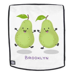 Mochila Ilustracion de personalizado de par de pera cúpula