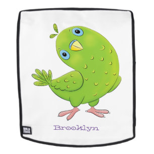 Mochila Ilustracion de personalizado de paracaídas verde l