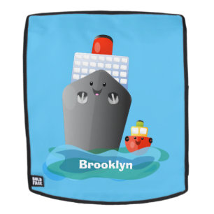 Mochila Ilustracion de personalizado de remolcador de barc