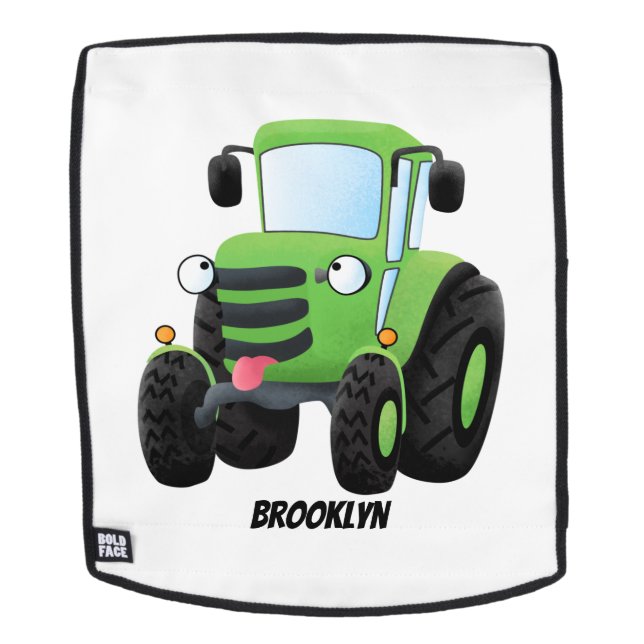 Mochila Ilustracion de personalizado de tractores de granj (Cara extraíble)