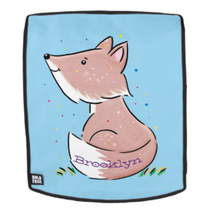 Mochila Ilustracion de personalizado de zorro bebé