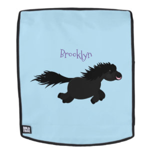 Mochila Ilustracion de personalizado del pony de Shetland 