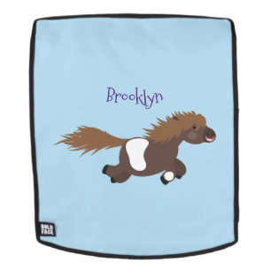 Mochila Ilustracion de personalizado del pony de Shetland