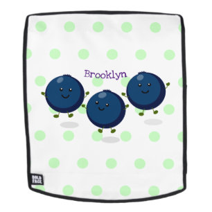 Mochila Ilustracion de personalizado morado de arándanos a