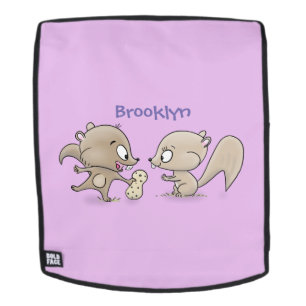 Mochila Ilustracion personalizado de ardillas graciosas