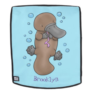 Mochila Ilustracion personalizado de bebé de plaquypus fel