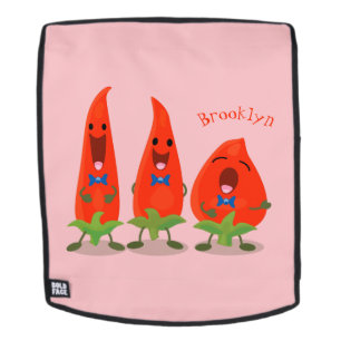 Mochila Ilustracion personalizado de chiles cantantes