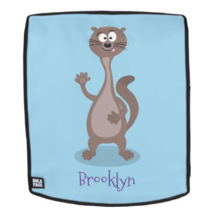Mochila Ilustracion personalizado de comadreja divertida