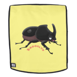 Mochila Ilustracion personalizado de escarabajo rinoceront