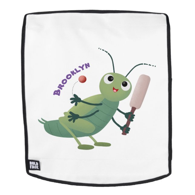 Mochila Ilustracion personalizado de insectos de cricket v (Cara extraíble)