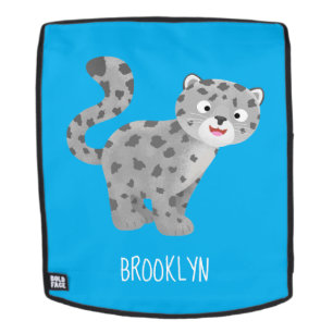 Mochila Ilustracion personalizado de leopardo de las nieve