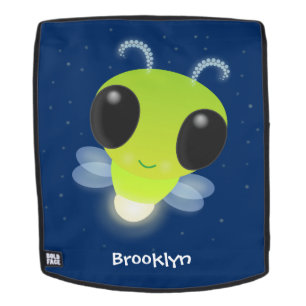 Mochila Ilustracion personalizado de luciérnaga con brillo