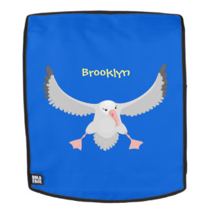 Mochila Ilustracion personalizado de pájaro de albatross