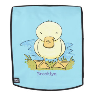 Mochila Ilustracion personalizado de pato amarillo