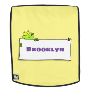 Mochila Ilustracion personalizado de señas de rana verde s