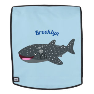 Mochila Ilustracion personalizado feliz de tiburón ballena