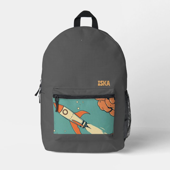 Mochila impresa (Anverso)