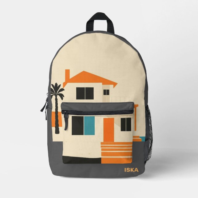 Mochila impresa (Anverso)