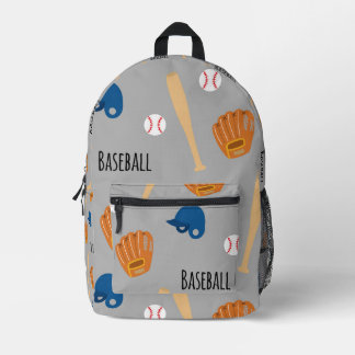 MOCHILA IMPRESA 野球柄(グレー)