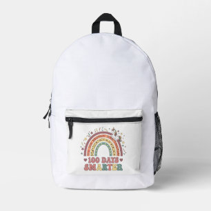 Mochila Impresa 100 días más inteligentes niñas unicornio 100º día
