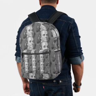 Mochila Impresa 100 dólares, Benjamin Franklin