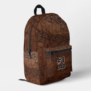 Mochila Impresa #1 Papá de cuero