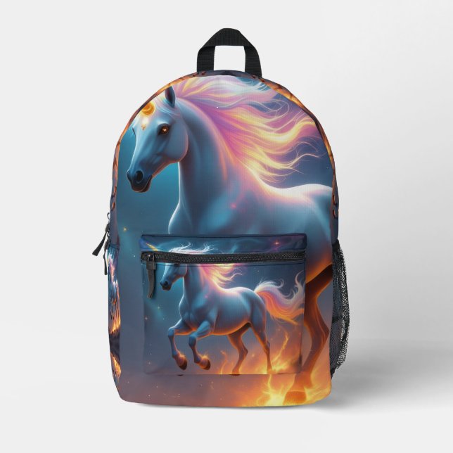 Mochila Impresa „2026 – Das Jahr des Feuerpferds“ (Anverso)