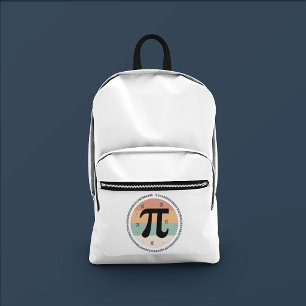 Mochila Impresa 3.14 Diseño del Día Nacional de Pi - Idea de Regal
