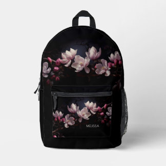 Mochila Impresa 3D Magnolia Black Background