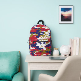 Mochila Impresa 4th of July, Independence day, Camouflage Gold