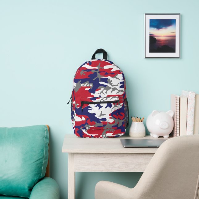 Mochila Impresa 4th of July, Independence day, Camouflage Gray (in situ)