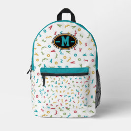 Mochila Impresa 90s abstract tangled retro style