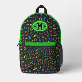 Mochila Impresa 90s Street Icons – Memphis Style Abstract