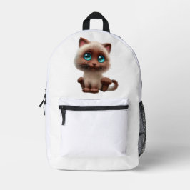 Mochila Impresa a travel backpack with a cute cat