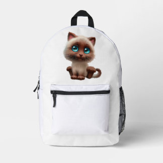 Mochila Impresa a travel backpack with a cute cat